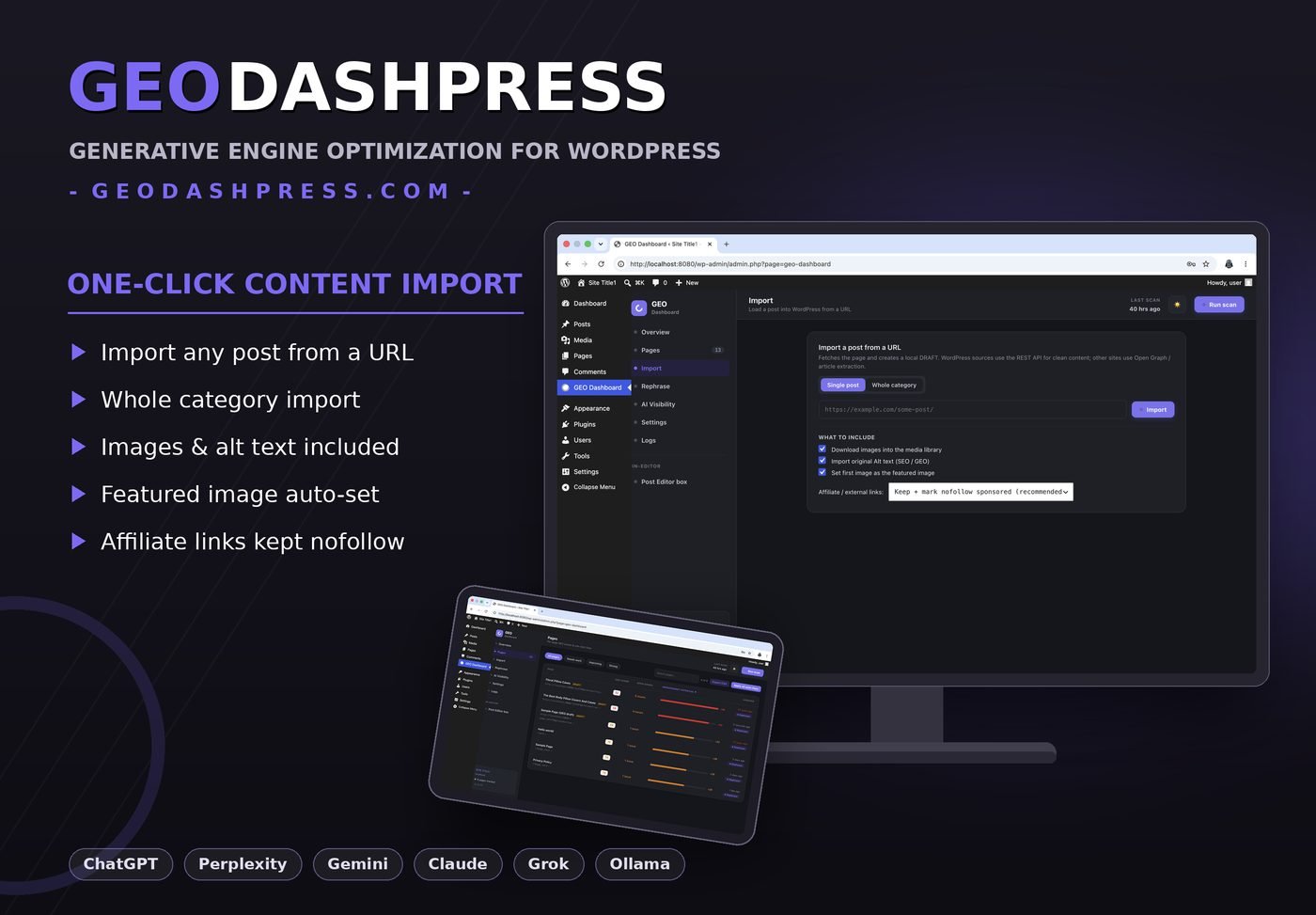 Import a post from a URL